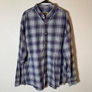 The Foundry‎ Supply Co. Mens 3XLT Plaid Long Sleeve Button Up Shirt
